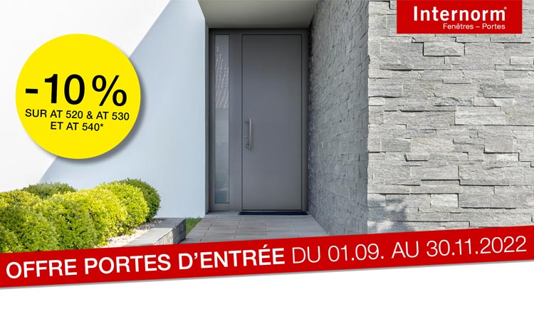 Offre portes d'entrées INTERNORM